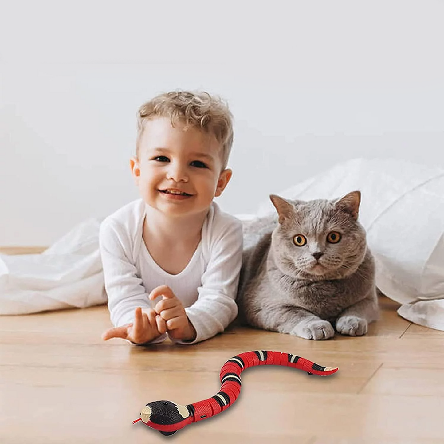 Smart Sensing Snake Interactive Cat Toy